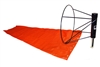 18" x 60" Orange Windsock and Ball Bearing Frame Combo