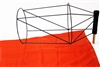 18" x 96" Orange Windsock and Extended Ball Bearing Frame Combo