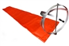 13 inch x 54 inch Orange Windsock With Aluminum Windsock Frame