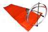 18 inch x 48 inch Orange Windsock With Aluminum Windsock Frame