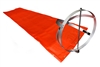 18 inch x 72 inch Orange Windsock With Aluminum Windsock Frame