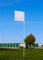 White Safety Flag 12" x 12"