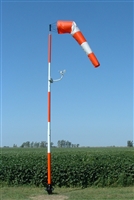 Hinged 20 Foot Windsock Pole