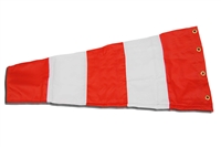 10" x 36" Orange And White Windsock