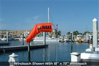 NO WAKE 18" X 60" REPLACEMENT WINDSOCK