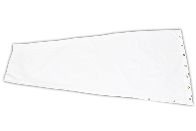 18" x 60" Aviation Quality White Windsock