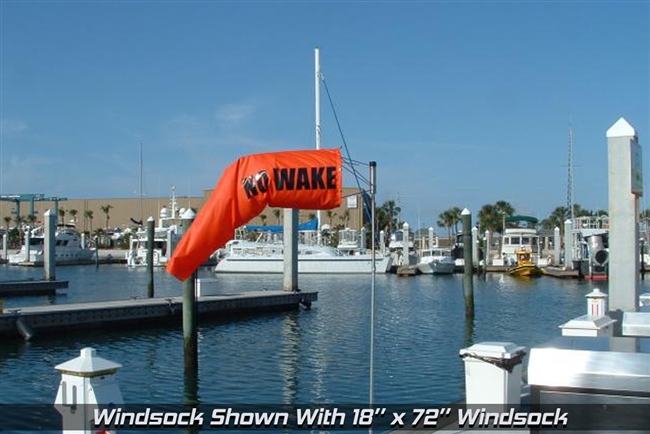 NO WAKE 18" X 96" REPLACEMENT WINDSOCK