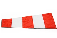 18" x 96" Orange And White Windsock