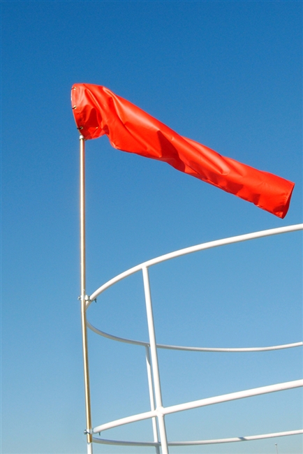 Windsock Rail Mount Pole