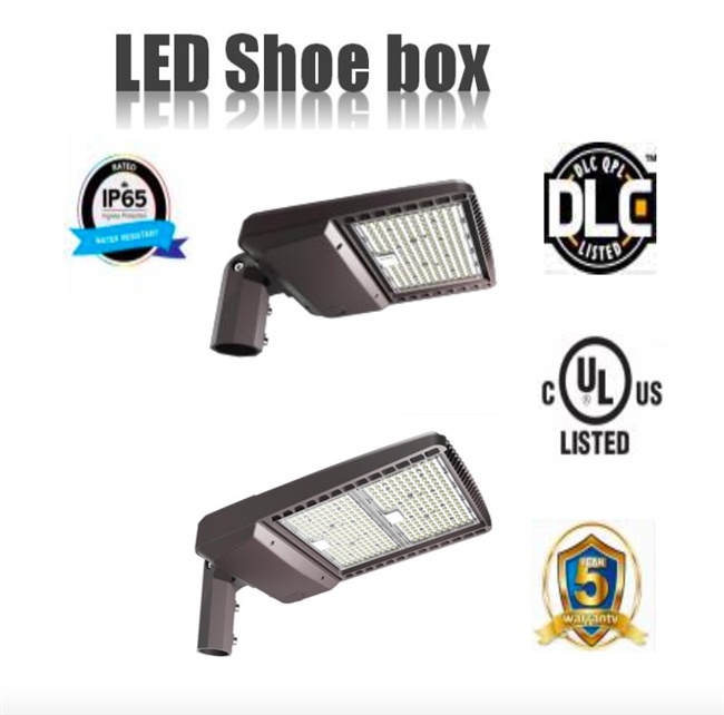 LED Shoebox 300W -5000K Meanwell driver