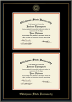 OSU Double Diploma Frame in Onexa Gold