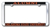 Alumni Chrome License Plate Frame