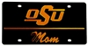 Black OSU Mom License Plate