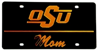 Black OSU Mom License Plate