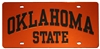 Oklahoma State Orange License Plate
