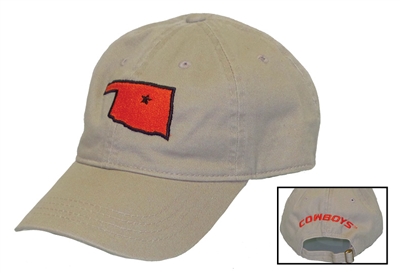 OSU STATE of OK Khaki Hat