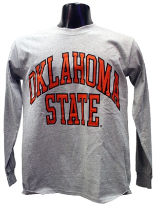 OSU Gray Full Arch Long-sleeved Tee