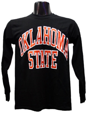 OSU Full Arch Black Long-sleeved Tee