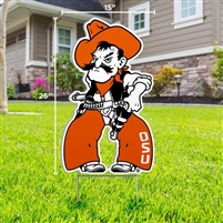 OSU FULL BODY PISTOL PETE YARD SIGN