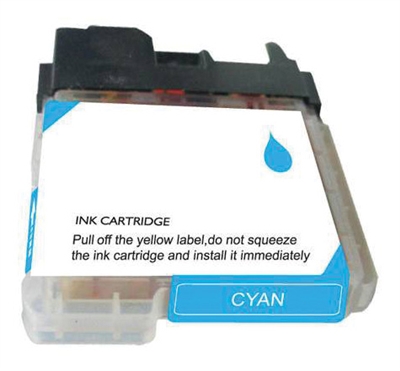 Brother LC65HYC Cyan Ink Cartridge, High Yield