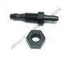 1/8" Dual Hose-Barb Miniature Thru-Panel Straight with Hex Nut - Black Nylon