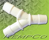 5/8" Y (WYE) Connector - White Poly