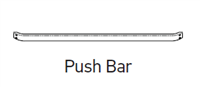 21623013 - 36 inch Push Bar - (Bronze) - (LARCO)