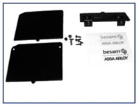 1009450BK - SW200 - End Plate Kit - "NEW STYLE - Chamfer Cover" - (BLACK) - (Besam SW200)