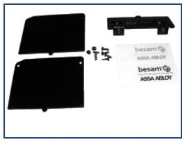 1009450BK - SW200 - End Plate Kit - "NEW STYLE - Chamfer Cover" - (BLACK) - (Besam SW200)