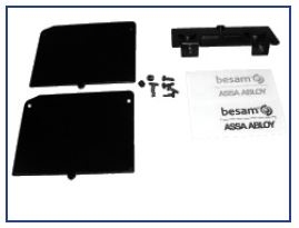 1009450SI - SW200 - End Plate Kit - "NEW STYLE - Chamfer Cover" - (SILVER) - (Besam SW200)