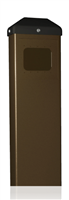 10BOLLARDBRZ - 6" X 45" X 4"   Bollard Push Plate - (Bronze) - (BEA)                   '