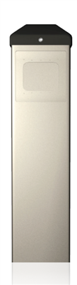 10BOLLARDSLV - 6" X 45" X 4"   Bollard Push Plate - (Silver) - (BEA)                   '