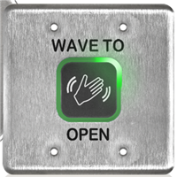 10MS41D -  (OLD #MS11)  Magic Switch Microwave Cell Double Gang - (4.5" x 4.5") - Text & Logo - (BEA MS41)