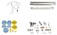 313161 - In-swing Arm Assy. w/Switch - Butt Hinge (0" Reveal) CLEAR - (Stanley Magic Access)
