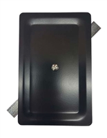 4.5x7-SD-ST-RC-BK - 4.5"x7" STAMPED RECTANGULAR STEEL HAND COVER - (BLACK)