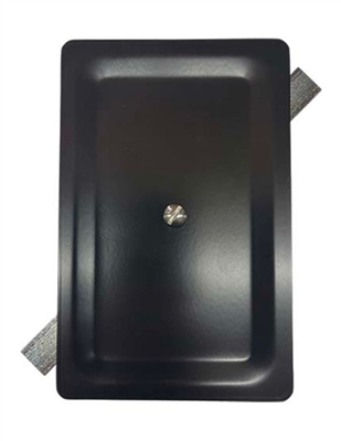 4.5x7-SD-ST-RC-BK - 4.5"x7" STAMPED RECTANGULAR STEEL HAND COVER - (BLACK)