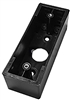 400-1B Narrow Mullion Suface Box - 1-3/4" W x 1-3/4"D x 4-9/16" H - (ABS Plastic) (Black) Includes Wall Anchor and Mounting Template