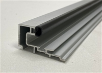 5-11-4039CL- 8ft. 1/4" Square Glass Stop Gutter (CLEAR) Includes Vinyl Insert (Length 7 Feet) - (Record/KM 1100/5100)