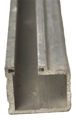50-04-147A - 5ft. Fixed Sidelite Bottom Track - Aluminum - (Besam Pg3000, 4000, Amd1, Amd2, CGL, Uni-slide, Sl500)