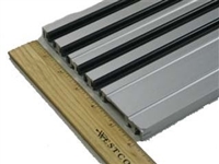 515872-8FT - 8FT LENGTH (6" x 1/2") Recessed Threshold w/Vinyl Wear Strip - (Clear) - (Stanley 5000)