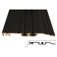 536339 - 8FT LENGTH  (6" x 1/2") Threshold / Tapered w/Vinyl Wear Strip (Dark Bronze) - (STANLEY)
