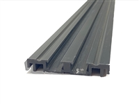 537081 - 4FT LENGTH  (3" x 1/2") Core Threshold w/Vinyl Wear Strip (Dark Bronze)