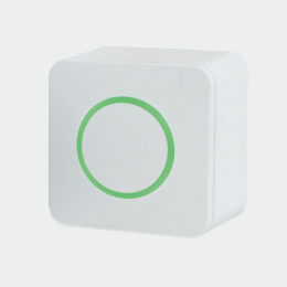 A1600934 - "Clean Switch" - (Surface Mounted) - TOUCHLESS ACTIVATION SENSOR - (WHITE w/HAND LOGO) - (OPTEX)