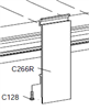 C0266RA - 8ft. - Header Faceplate (8 FOOT) - CLEAR ANODIZED - (Horton 2000 Linear, Belt, 2001, 2003)