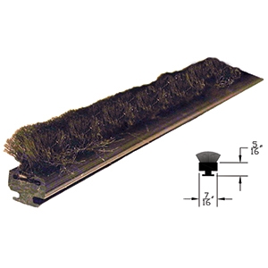 C0397 - 7 FOOT Vinyl Adapter for Vertical Interlock Mohair #C0389-1 (BLACK) - 7 FOOT - (Horton 2000 Linear, Belt, 2001, 2003)