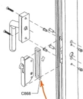 C0865 - SPACER - (ONLY) - ICU Positive Latching Lock - CLEAR - (Horton Icu/Ccu)