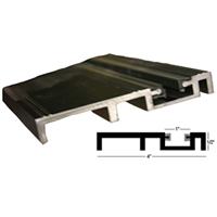 C2873B - 8ft. - 4in. FBO Bottom Guide Track w/Track Cap (8 FOOT) -DARK BRONZE- (Horton 2000 Linear, Belt, 2001, 2003)
