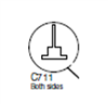 C711 - ICU Smoke Rated Fin Seal - SOLD PER FOOT - (Horton ICU/CCU)