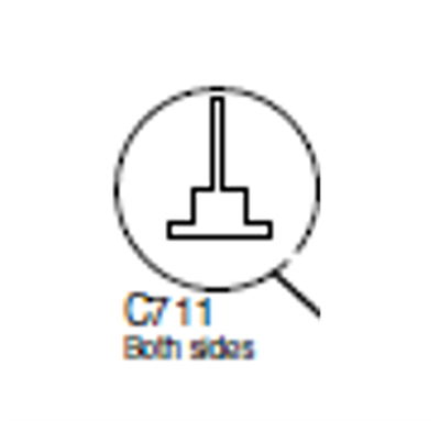 C711 - ICU Smoke Rated Fin Seal - SOLD PER FOOT - (Horton ICU/CCU)