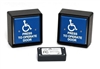 CTP-H - ClearPath Radio Control - 4.5in. Square Blue Stainless Steel Push Plate Package for Single Door - (Wheel Chair - Press to Operate) - (MS SEDCO)